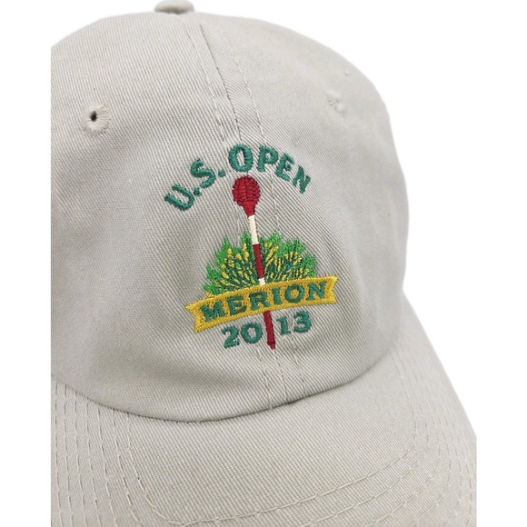 USGA Member Other - USGA Member US Open Hat 2013 MERION Strap Back Cap Adjustable Beige Excellent